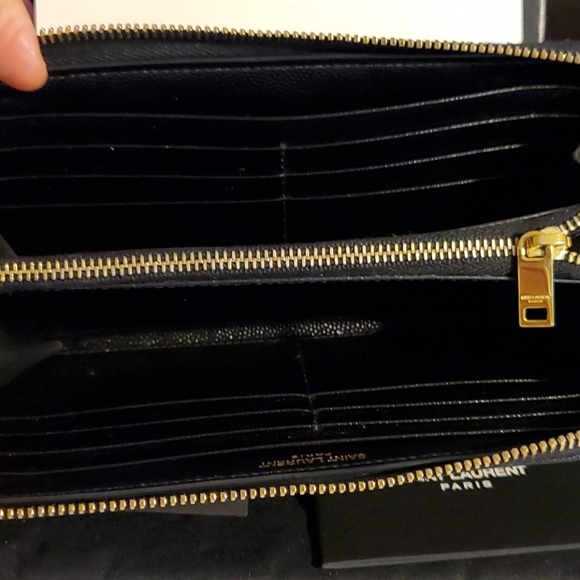 SAINT Laurent Monogram Zip around Long Wallet - Picture 7 of 13